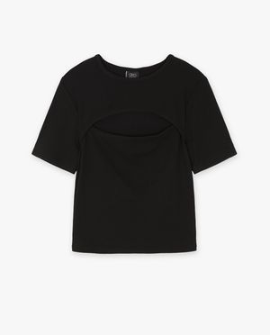 T-shirts - T-shirt met cut-out