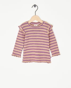 T-shirts - T-shirt &agrave; manches longues en fin tricot