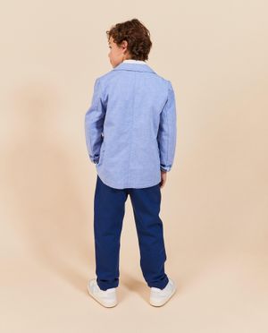 Broeken - Donkerblauwe broek, feest