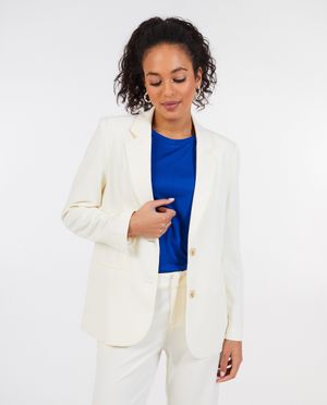 Witte blazer met structuur - Sora