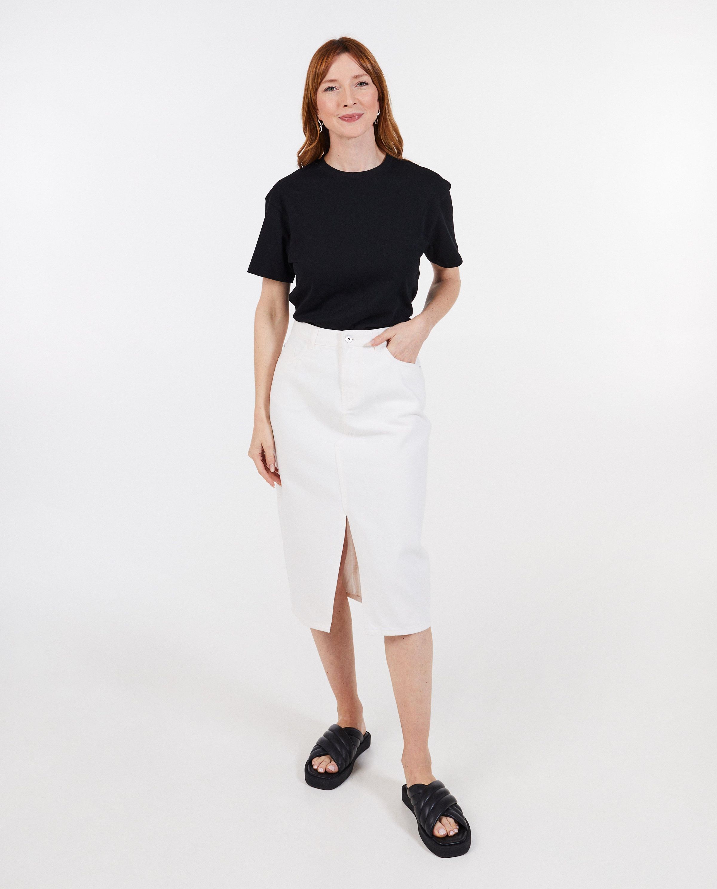 Witte jeansrok - Sora