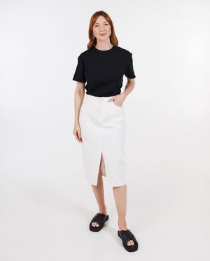 Witte jeansrok - Sora