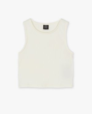 Top met rib, cropped fit - Groggy