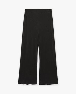 Broeken - Zwarte pliss&eacute;-broek