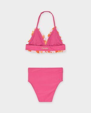 Zwemkleding - Bikini met 3D-bloemen, 6-14 jaar