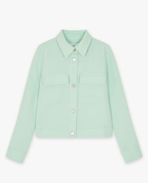 Blazers - Lichtgroene jas met structuur