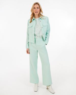 Blazers - Lichtgroene jas met structuur