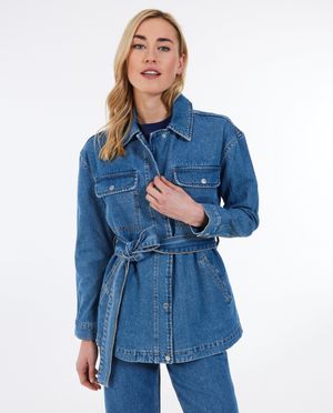Blazers - Jeansvest met knooplint
