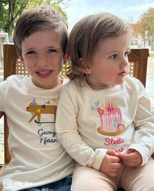 T-shirts - T-shirt &agrave; manches longues d&rsquo;anniversaire personnalisable