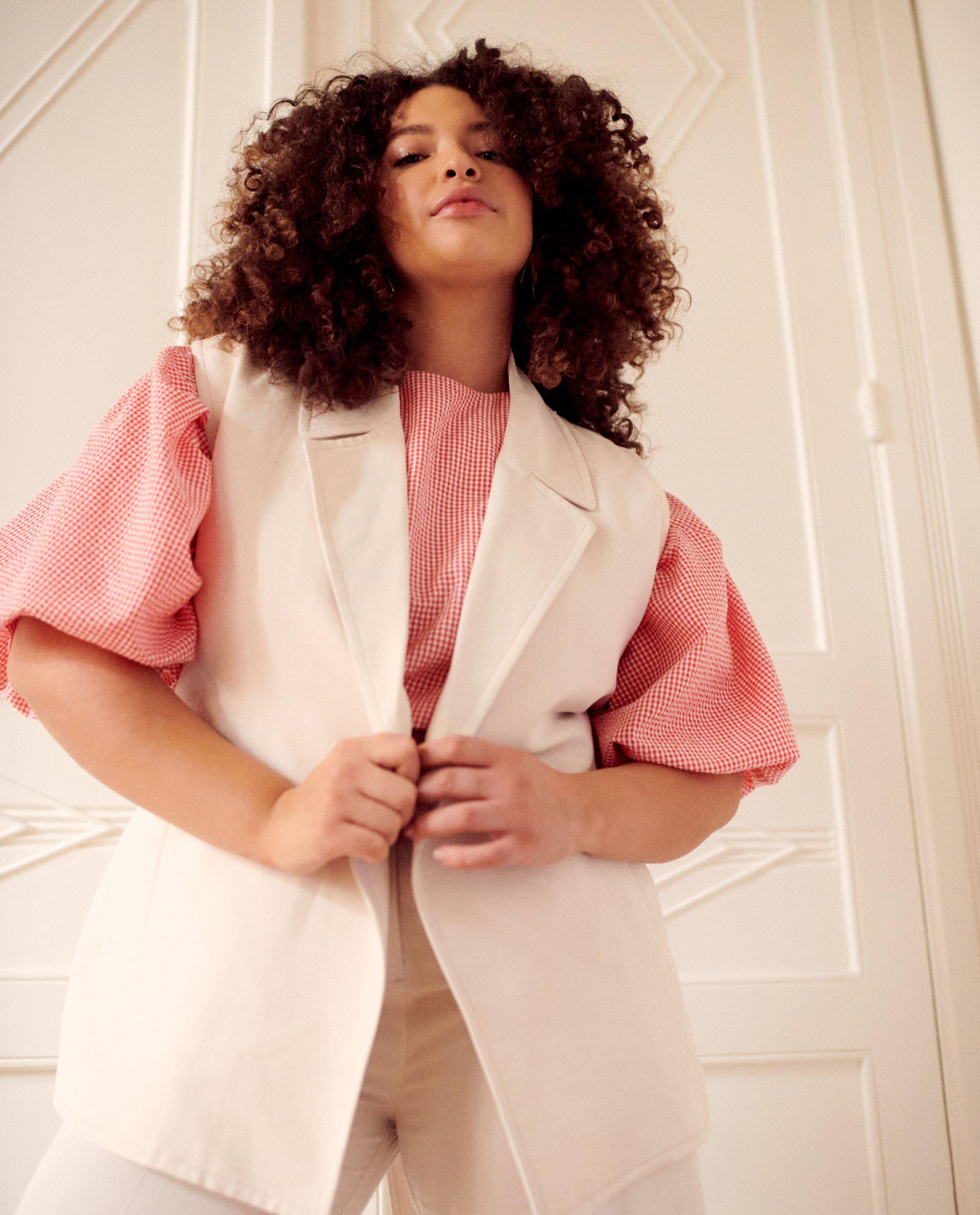 Mouwloze blazer met linnen - Thelma & Louise
