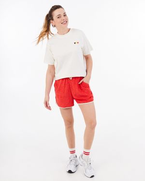 Short van badstof, supporterscollectie, dames - Familystories