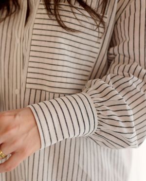 Robes - Robe chemisier ray&eacute;e