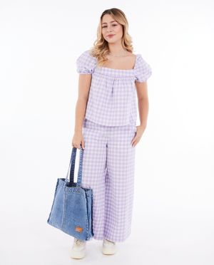 Breigoed - Blauwe tas van jeans