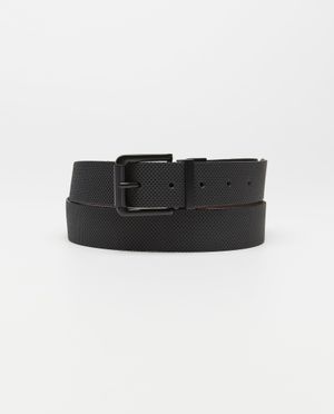 Ceinture r&eacute;versible noire et brune - JBC