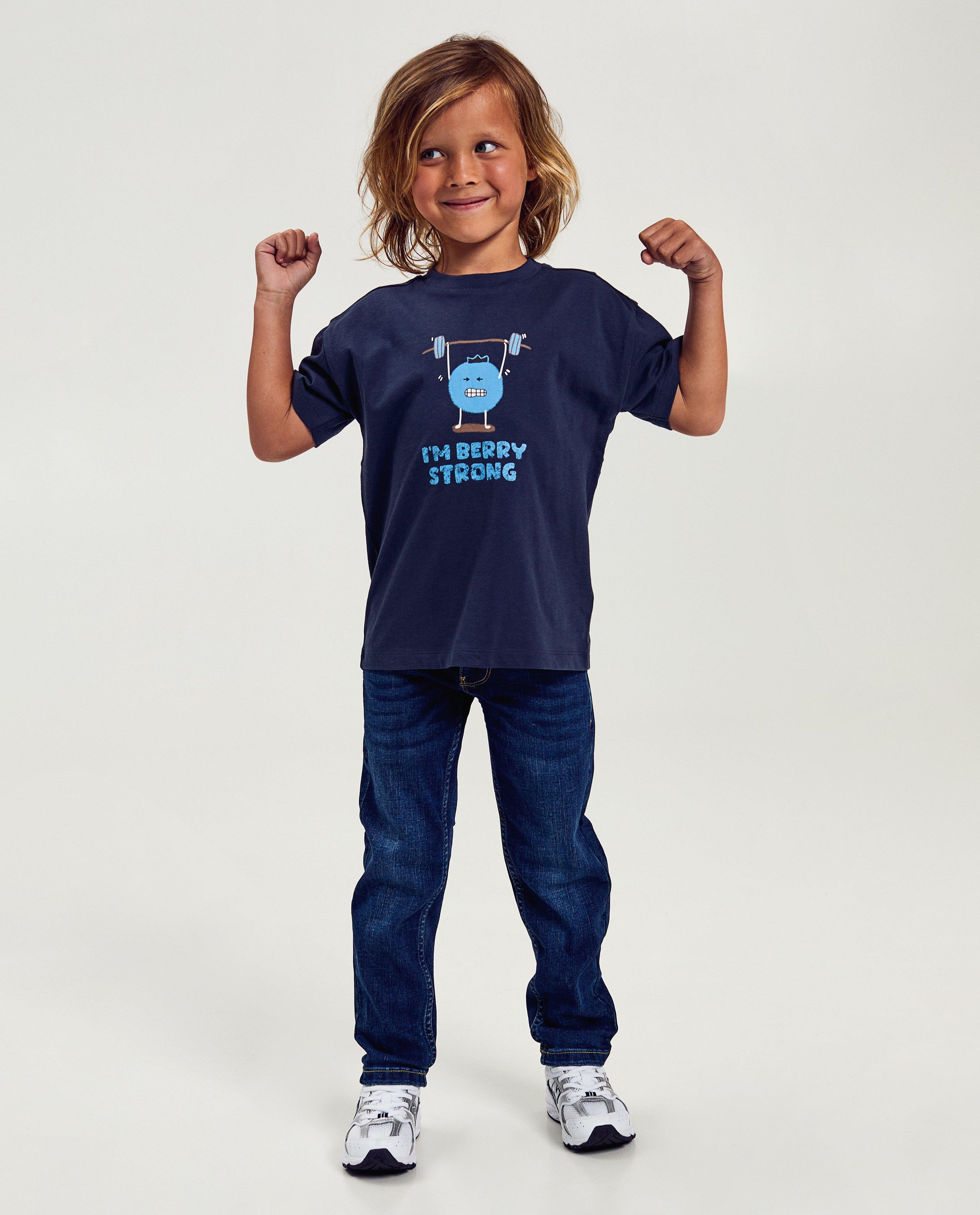 Lichtblauwe jeans, straight fit - Kidz Nation