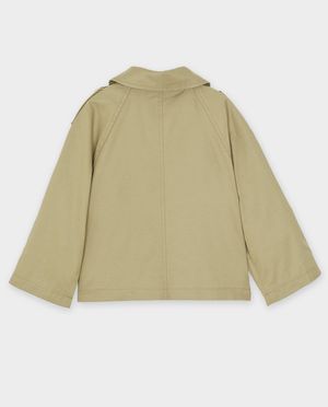 Poncho's en teddy's - Groene trenchcoat