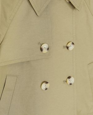 Poncho's en teddy's - Groene trenchcoat