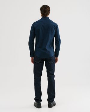 Chemises - Chemise bleu fonc&eacute;, slim fit