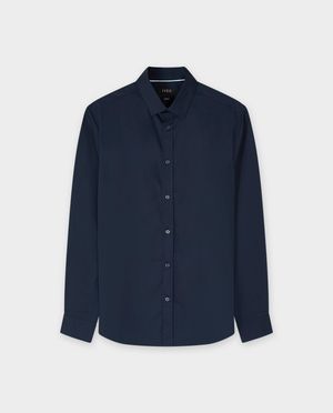 Hemden - Donkerblauw hemd, slim fit