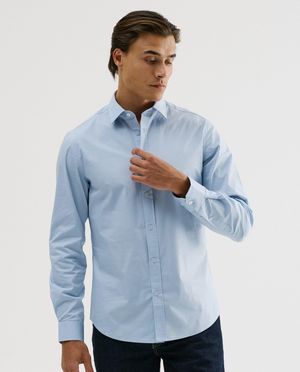 Chemise bleu clair, slim fit - Iveo
