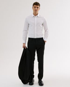 Hemden - Donkerblauw hemd, slim fit