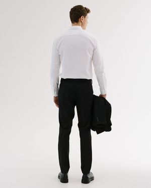 Chemises - Chemise bleu fonc&eacute;, slim fit