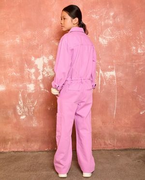 Combinaisons - Combinaison rose en jeans, 6-14&nbsp;ans
