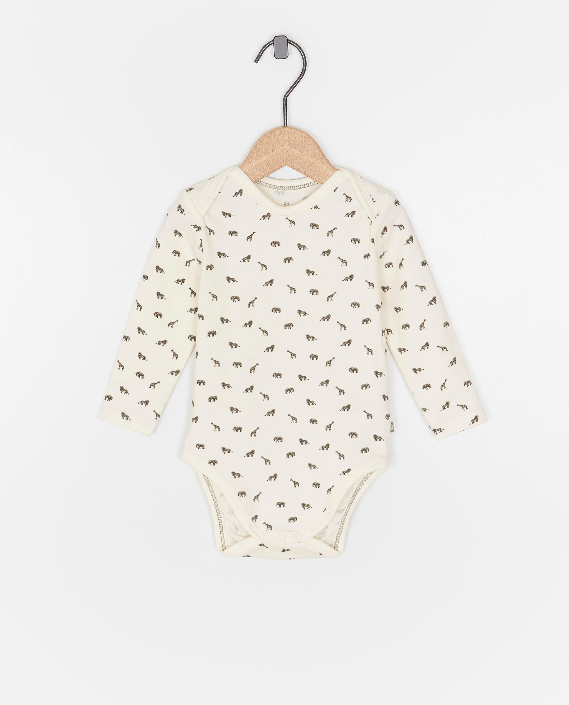 Romper met enveloppehals van biokatoen - Cuddles and Smiles