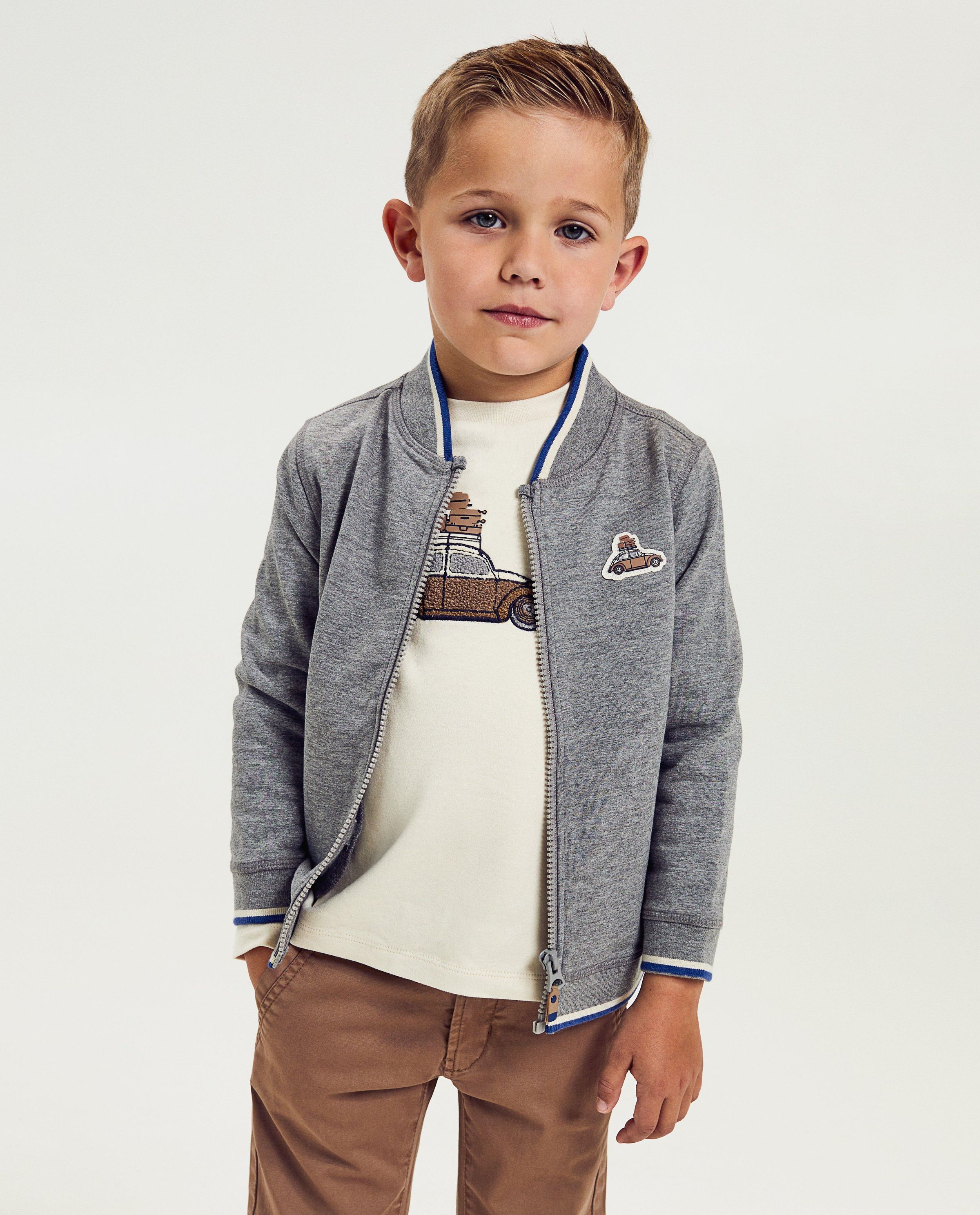 Sweatvest met patch - Samson