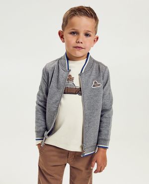 Sweatvest met patch - Samson