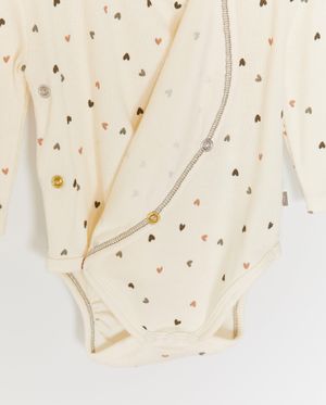 Onesies - Body crois&eacute; en coton bio
