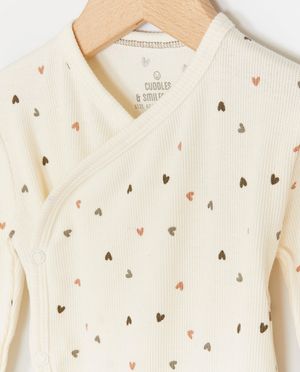 Onesies - Body crois&eacute; en coton bio