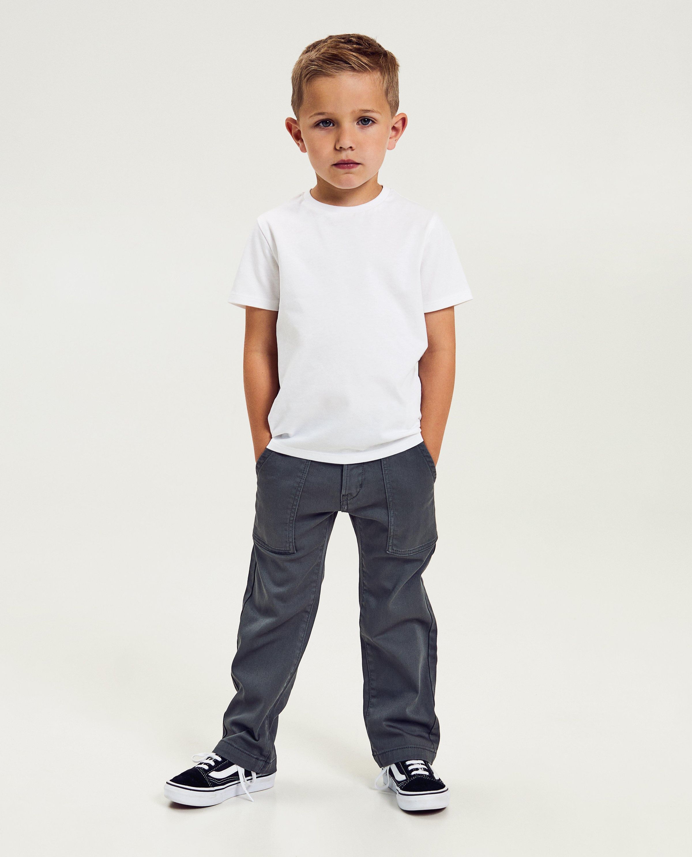 Grijze broek, straight fit, 2-7 jaar - Kidz Nation