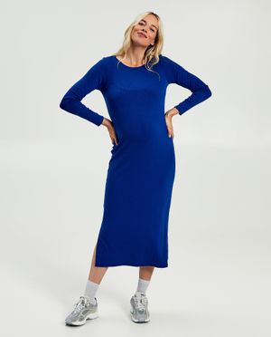 Zwangerschapsjurk met rib - Atelier Maman