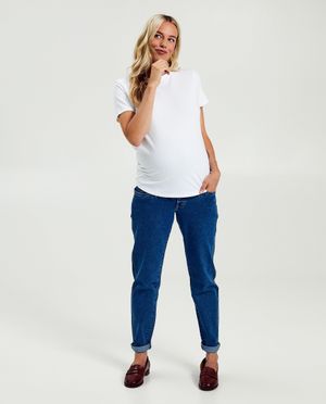 T-shirts - Zwart zwangerschaps-T-shirt