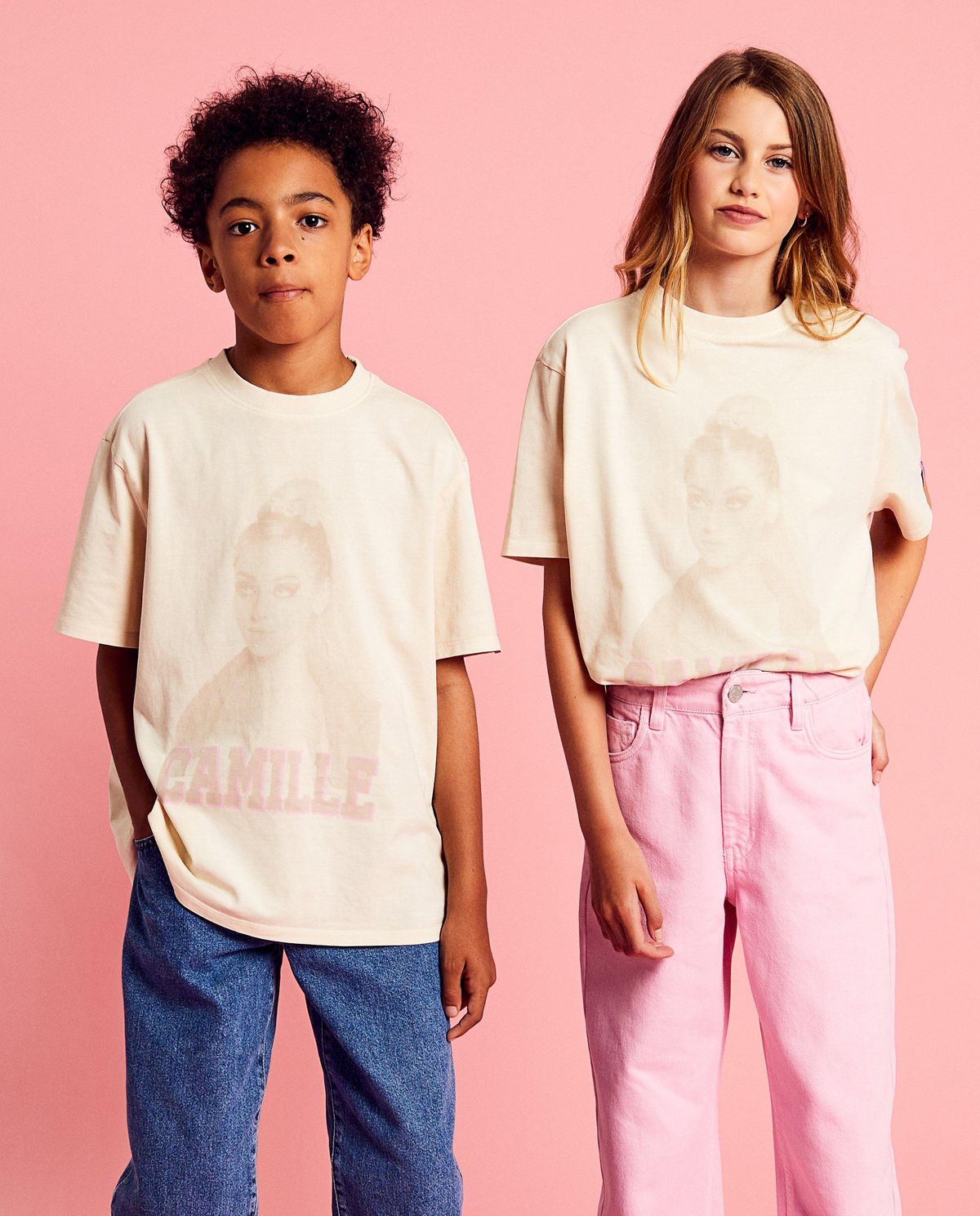 T-shirt met fotoprint, unisex, 4-14 jaar