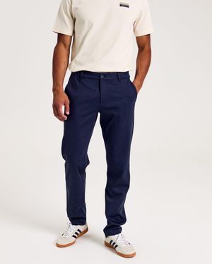 Broeken - Donkerblauwe geklede broek