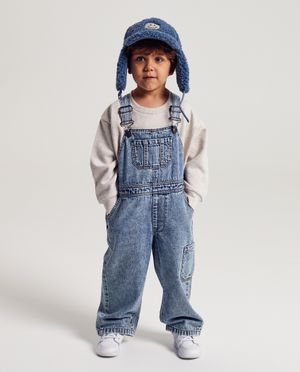 Lichtblauwe jeanssalopette - Kidz Nation