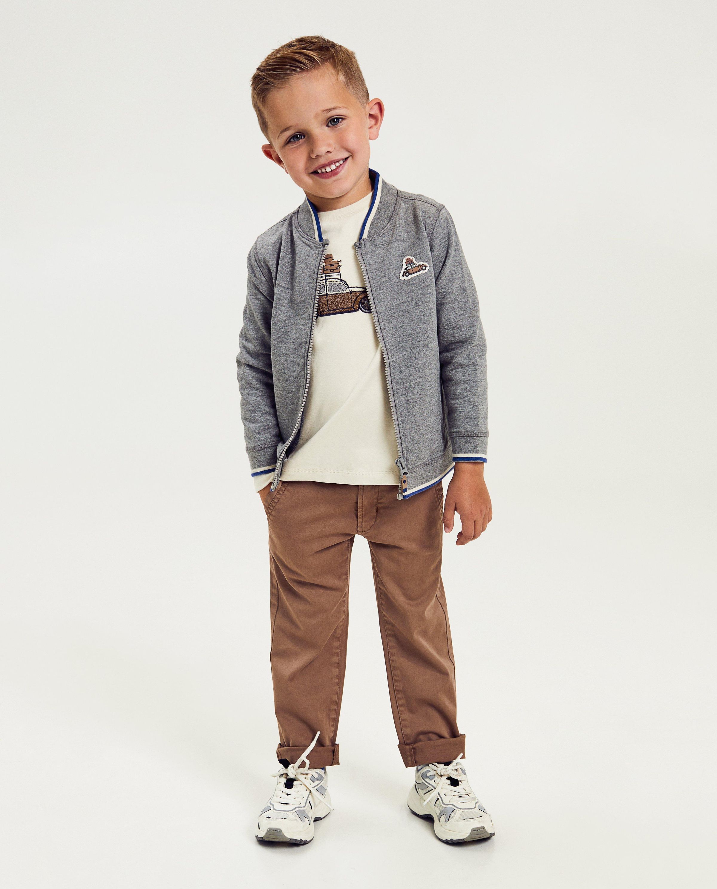Bruine broek, straight fit - Samson