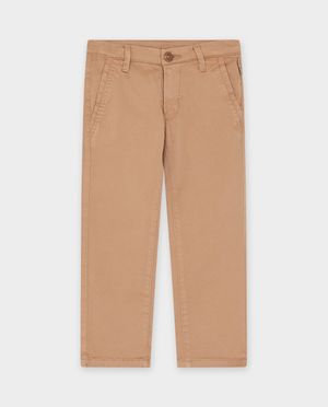 Broeken - Bruine broek, straight fit
