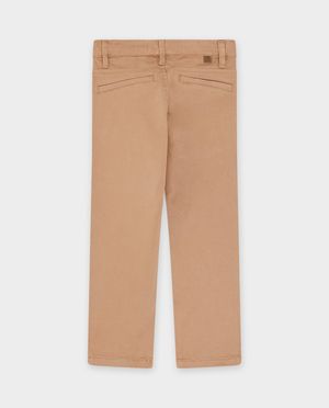 Broeken - Bruine broek, straight fit