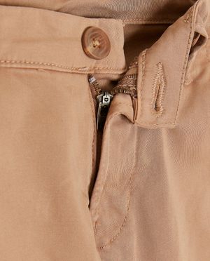 Broeken - Bruine broek, straight fit