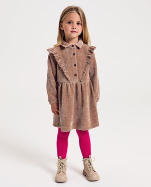 Robe en velours c&ocirc;tel&eacute; - Milla Star
