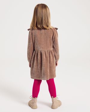 Robes - Robe en velours c&ocirc;tel&eacute;