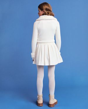 Jupes - Jupe blanche pliss&eacute;e, 6-14 ans