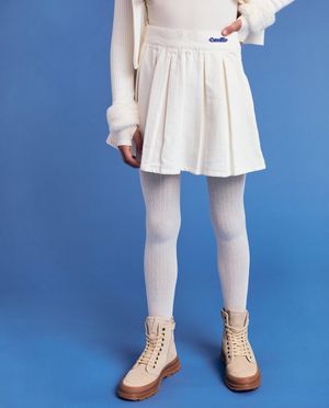 Jupes - Jupe blanche pliss&eacute;e, 6-14 ans