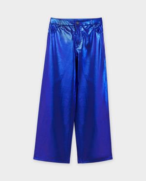Pantalons - Pantalon m&eacute;tallis&eacute;, straight fit, 6-14&nbsp;ans