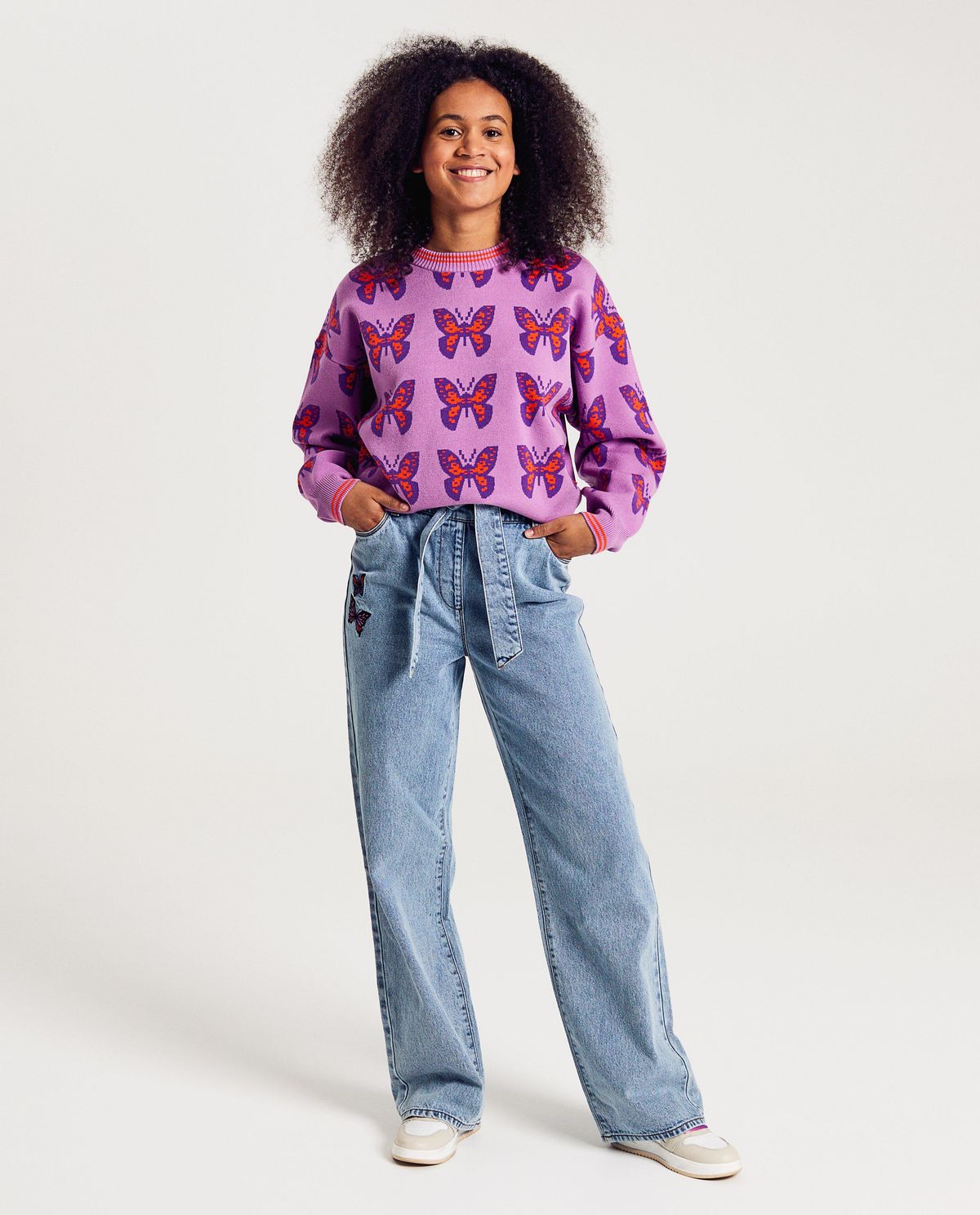 Lichtblauwe jeans, straight fit, XS-XL