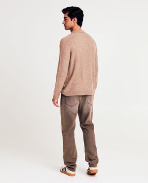 Cardigan - Bruine cardigan, heren