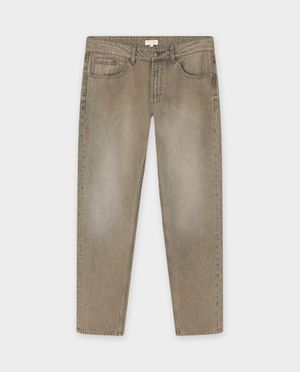 Pantalons - Pantalon brun, straight fit, hommes